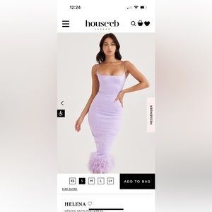 House of CB Helena Orchid Dress Small